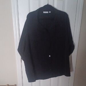 Susan Graver Elegant Black Blouse